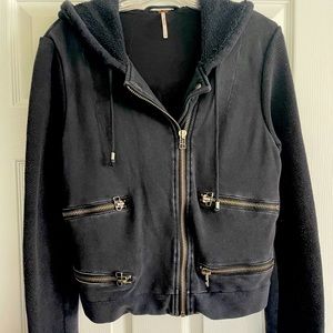 Free People zip up sweatshirt/jacket